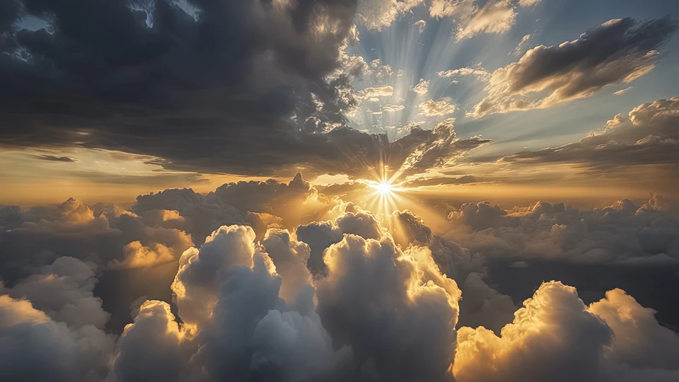 coming in a cloud